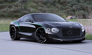 Bentley EXP 10 Speed 6 Black Edition Rendered as the 2018 Continental GT