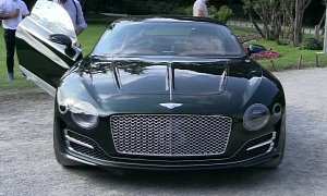 Bentley EXP 10 Speed 6 in Motion for the First Time: Sounds Like 6-Cylinder?