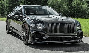 Bentley Flying Spur Isn’t Fast Enough for Mansory, Tuner Bathes It in Carbon Fiber