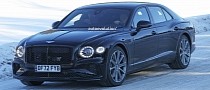 Bentley Flying Spur Prototype Spied With PHEV Power, Is It the Rumored Electrified V8?