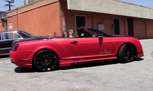 Bentley GTC Matte Red Wrap by DBX for Gold Rush 2012