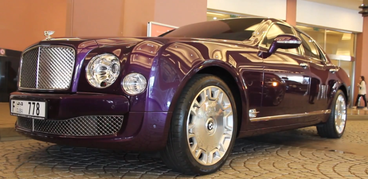 Purple Bentley Mulsanne