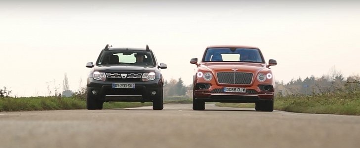 Bentley Bentayga versus Dacia Duster comparison
