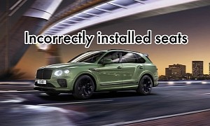 Bentley Recalls Bentayga to Address Rear Seat Issue, 1k Units Affected