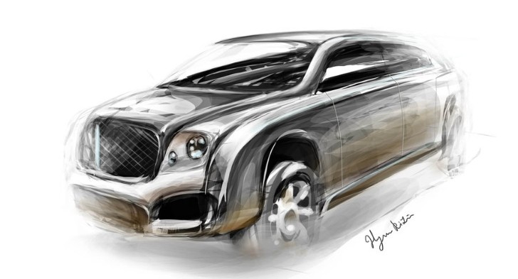 Bentley SUV sketch