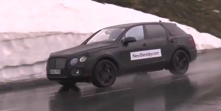 Bentley SUV Spied Testing in the Rain