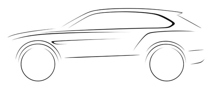Bentley SUV silhouette