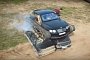 Bentley "Tank" Crushes Cars in Russia, Hits 60 MPH