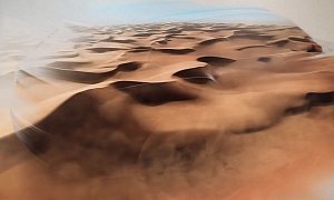 Bentley Teases SUV Again by Combining Desert Terrain and Textures