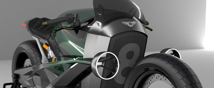 Bentley Motorcycle rendering