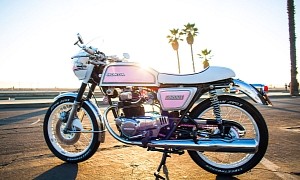Bespoke 1975 Honda CB200T Is Your Girlfriend’s Dream Ride, Wears Pink Paintwork