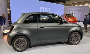 Bespoke Fiat 500e Giorgio Armani Turns the 2022 LA Auto Show Into Its Own Catwalk