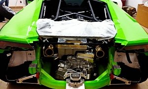 Bet You Haven’t Seen a Lamborghini Huracan with Its Rear Bumper Off Yet