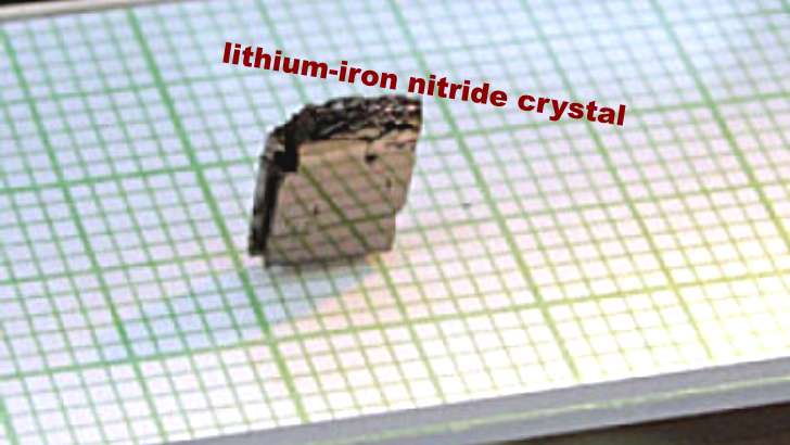 lithium iron nitride crystal