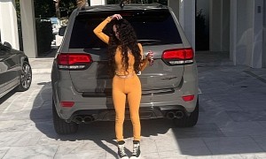 Bhad Bhabie's Custom Trackhawk Is Now Very White With Subtle Pink Accents