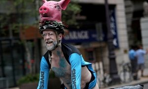 Bicyclists Take to The Streets For Philly Naked Bike Ride 2018