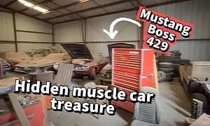 Big Barn Opens Up To Reveal Dusty Muscle Car Stash, Rare Gems Included