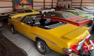 Big Barn Opens Up to Reveal Stash of Rare Muscle Cars, Challengers and Cudas Included
