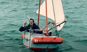 Big C Challenge: One Man Will Cross the Atlantic in Homemade Boat the Size of a Trash Can