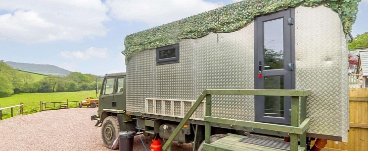 Big Daf Is a Retired Army Truck Upcycled Into a Cozy Glamping Unit