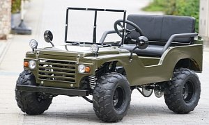 Big Force Is a Mini Jeep That Weighs 330 Pounds and Can Fit in a Pickup Truck