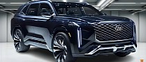 Big Hyundai Palisade Family SUV Gets Another Facelift, Albeit Only in Fantasy Land