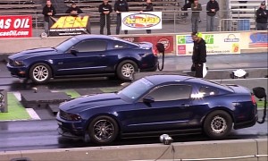Big Turbo Coyote S197 Ford Mustang Wheelies the Quarter-Mile in 7.5s at 185 MPH