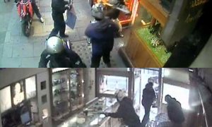 Biker Thieves Rob Jewelry Store in Just 39 Seconds
