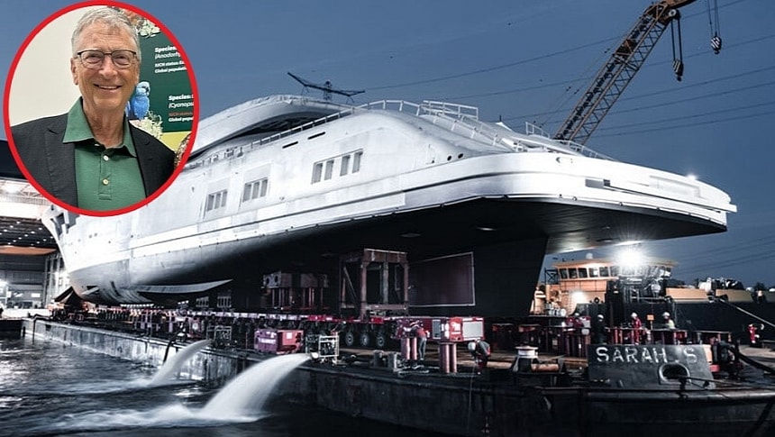 Project 821 was being built at Feadship for Bill Gates, is reportedly selling for $600 million