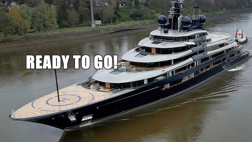 Project Luminance is the world's 15th superyacht by size, on its way to the owner