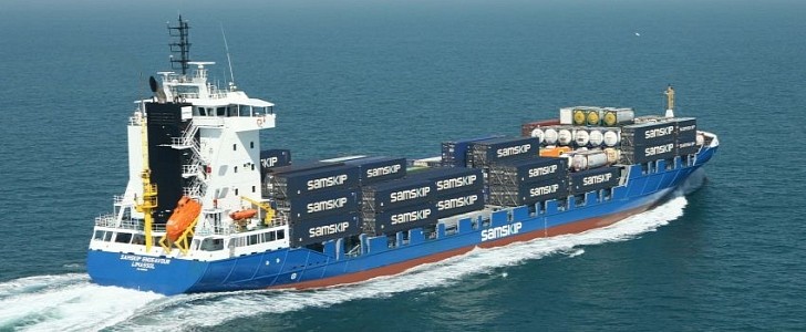 The Samskip Endeavour is a containership that recently switched to biofuels