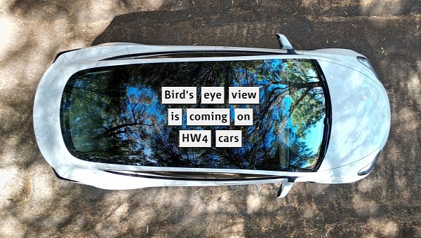 Bird's eye view feature is coming to Tesla