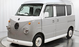 Bizzare Modified Suzuki Every Van Evokes an Old VW Bus on Acid, It's Also for Sale