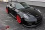 Black 2019 Porsche 911 GT3 RS on Red Wheels Looks Amazing