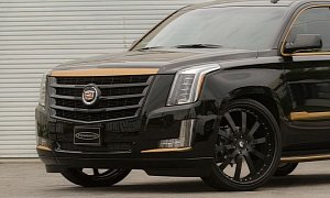 Black and Bronze 2015 Cadillac Escalade on Forgiato Wheels