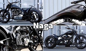 Black and Chrome Harley-Davidson Naga Is the Custom Build You’ll Remember Seeing This Week