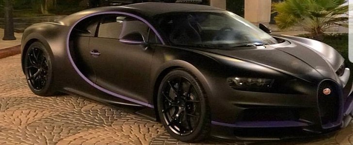 Black and Purple Bugatti Chiron