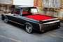 Black and Red 1971 Chevrolet C10 Pickup Is How You Make an Engine Irrelevant