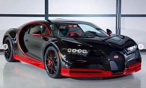Black and Red Bugatti Chiron Sport Shows Majestic Spec