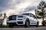 Black-and-White Rolls-Royce Cullinan Low-Rides on Matching 24-Inch Wire Forgiatos