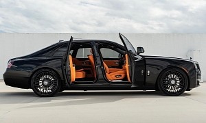 Black Badge x Hermes Rolls-Royce Ghost on Matching AL13s Feels Ready for Halloween
