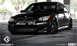 Black BMW E60 M5 Is a Gangster Car