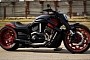 Black Body and Red Custom Wheels Make This Harley-Davidson V-Rod One of a Kind