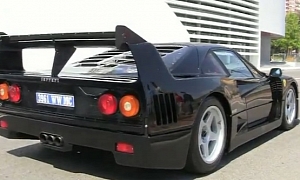 Black Ferrari F40 LeMans Spotted