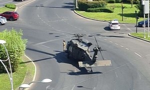 Black Hawk Down on Busy Boulevard, as Helicopter Malfunctions During Exercise