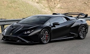 Black Lamborghini Huracan Is a Fighter Jet for the Road That Doesn't Fly Under the Radar