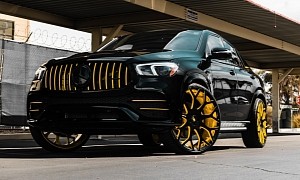 Black Mercedes-AMG GLE 53 Dips Its Huge Forgiato Toes In Joyful, Yellow Touches