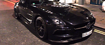 Black Mercedes SLS AMG Black Series Makes London Debut