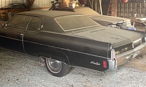 Black-on-Black 1971 Oldsmobile 98 Has the Full Package: Barn Find, One Owner, Unrestored
