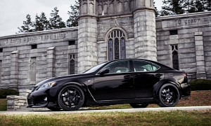 Black on Black Lexus IS F Looks Awesome